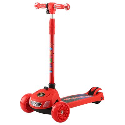 China Plastic Cheap 3 Wheel Fold Scooter Baby Tricycle Ride On Car For Kids for sale