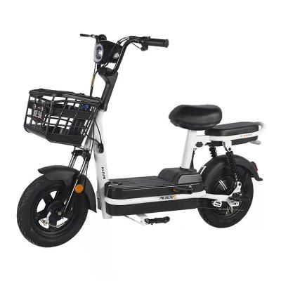 China 2022 48V 350W Steel Pedal Assist Electric Bicycle China Cheap Electric Bike for sale