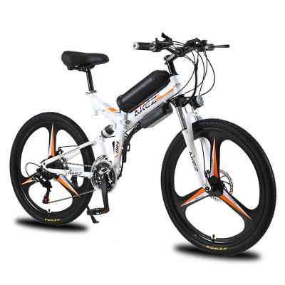 China Popular carbon steel 36v 13ah electric foldable bicycle 26 inch ebike 36v 350w folding mtb electric mountain bike for sale