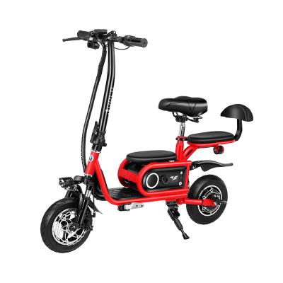 China 48v 500w unisex urban folding electric bicycle front suspension electric bike for sale for sale