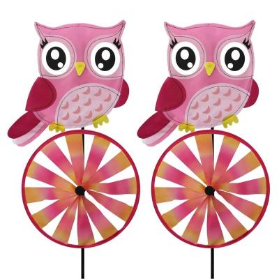 China Wholesale Home Garden Ornament Decoration Owl Cartoon Windmill Sun For Kids for sale