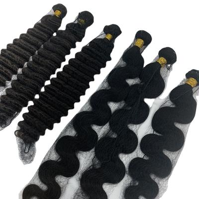 China Best Quality Deep Wave Rose Curl Weave Human Virgin Hair Deep Wave Bundles With Closure for sale