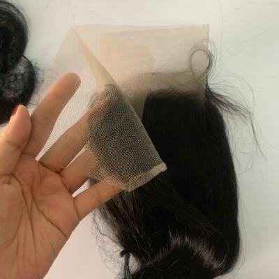 China Silky Straight Wave Skin Color Transparent Lace Headbands, 20 Inch 13*4 Closures Hair, Brazilian Hair for sale