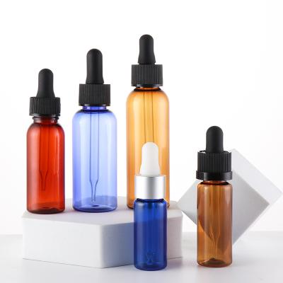 China Wholesale 10ml 15ml 20ml 30ml Cosmetic Pet Essential Oil Dropper Plastic Bottle for sale