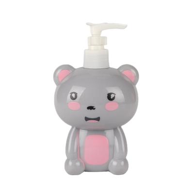 China Lovely 100ml 350ml Cosmetic Empty Animal Shaped Gray Pet Plastic Pump Pet Squeeze Lotion Bottle for sale