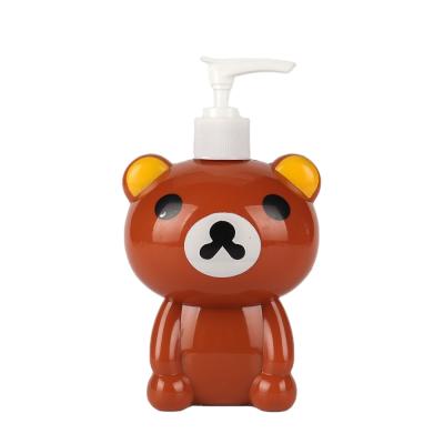 China Wholesale 350ml 10oz Cartoon Animal Shape Baby Shampoo Bottle Cosmetic Empty Plastic Container Body Wash With Lotion Pump for sale