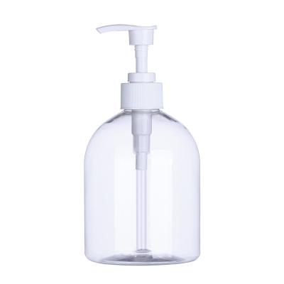 China 250ml 500ml Cosmetic Packaging Clear Packaging Hand Wash Liquid Shampoo Bottle Lotion Pump Plastic Bottle for sale