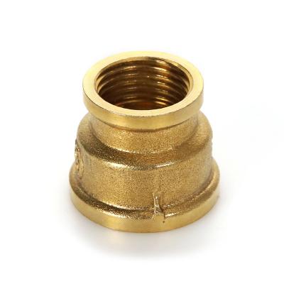 China Factory Price Female Threads Reducing Coupling Brass Pipe Coupling For Air Gas Water Pipe Line Reducing for sale