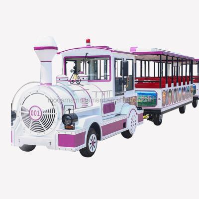 China Theme Park Electric Train Ride Amusement Park Trains Trackless Tourist Gopo for sale