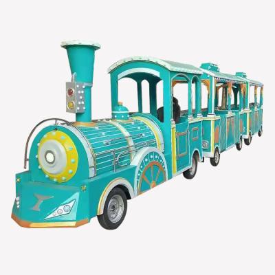 China Indoor Or Outdoor Theme Park Kids Ride On Electric Amusement Trackless Train On Sale for sale