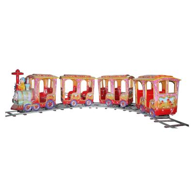 China Amusement Theme Park Electric Track Train Mini Rides Outdoor Electric Train For Sale for sale