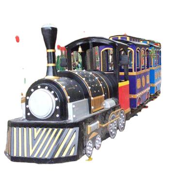 China Outdoor Theme Park Rides Amusement Parks 24 Ride Track Electric Train Mini Kids Electric Train For Sale for sale