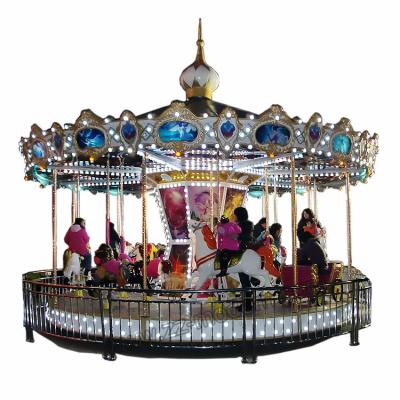 China Theme park merry-go-round kiddie small amusement to sell rides kids trailer carousel for sale for sale