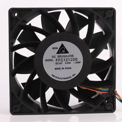 China Hotels Delta FFC1212DE 12038 Air Volume Server 2.4 Violent Heat Dissipation 2.40A 120x120x38mm 12CM High 12V 4500 r.p.m Fan for sale