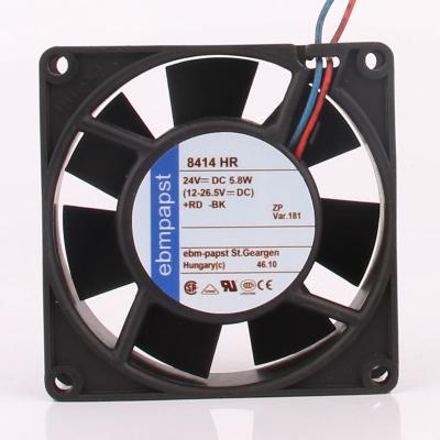 중국 Hotels TYPE 8414HR DC 24V 0.24A 5.8W 80x80x25mm Inverter Dual Axial Flow High Precision Ball Bearing Industrial Exhaust Fan 판매용