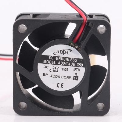 중국 4CM 40X40X20MM Frequency Converter High Precision Double Ball Bearing Fan Hotels AD0424UB-C50 24V 0.1a 2 Line 4020 Fan 판매용