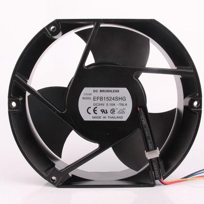 China New original hotels EFB1524VHG DC24V 1.70A station up to 17 cm 170X150X50MM large frequency converter air volume industrial fan for sale