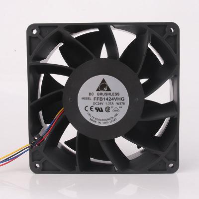 China Hotels FFB1424VHG 14050 High Volume Inverter Ball Chillmax 140x140x50mm 14CM 24V 1.37A Double Vanish Centrifugal Ventilation Fan for sale