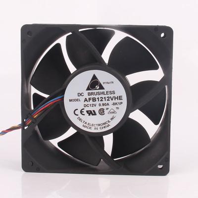 China DC 12V 0.9A 120X120X38MM 3200RPM 129CFM 12cm CM Large Air Volume Hotels AFB1212VHE 12038 Double Ball Industrial Axial Fan for sale