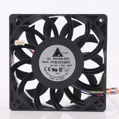 China Hotels FFB1212EH 12025 12V 1.74A 12CM 120X120X25MM 4000RPM 150.16CFM PWM Temperature Controlled High Flow Centrifugal Fan for sale