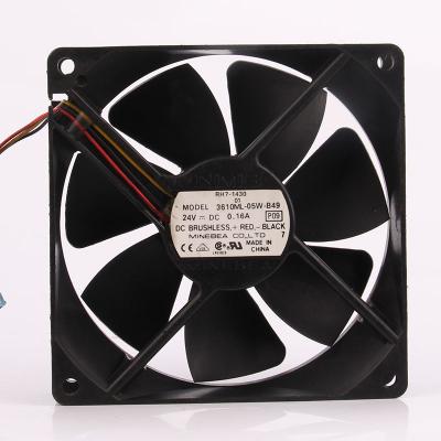 China Hotels 24V 0.16A 92x92x25 9225 Centrifugal Industrial Exhaust Ventilation Axial Fan 3610ML-05W-B49 Air Cooling Fan for sale