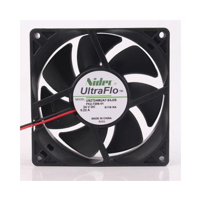 China High Quality Hotel Fan 9225 24V 0.14A Inverter Fan U92T24MUA7 U92T24MUA7-53J25 9CM for sale