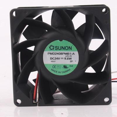 China TAIWAN Hotels PMD2408PMB1-A 24V 9.6W 5700RPM 84.1CFM 8CM Industrial 8038 80x80x38MM Schneider Inverter Axial Centrifugal Fan for sale