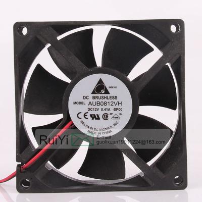 China Brand New Hotels 12V 0.41A Internal Fan Cooler For Electronics AUB0812VH 80x80x25mm Square Server Fan for sale