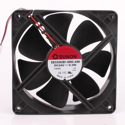 China Hotels new original SUNON EEC0382B1-000C-A99 120X120X38MM 12CM 12038 chassis 24V heat dissipation centrifugal exhaust industrial fan for sale