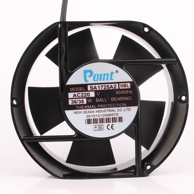 Китай New SA1725A2 HBL AC220V 36W 17251 17cm Five-blade hotels metal cabinet centrifugal fans exhaust industrial brushless fan продается