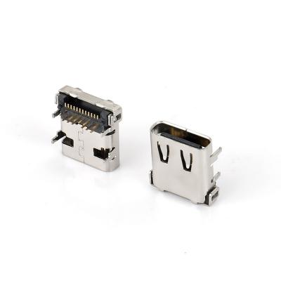 China PCB 24 Pin USB Connector Types Type-C Plug Conn. Female DIP+SMT Full C PIN 24P Female Mobile Charging Connector for sale