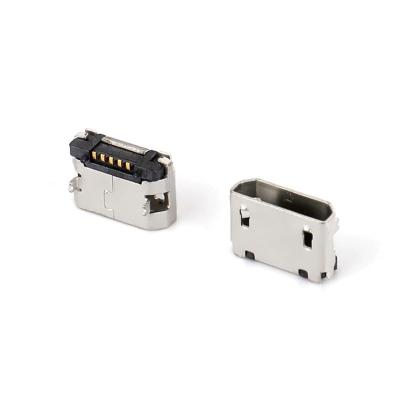 China Two-Pin DIP Micro B PCB Female Connector 5-Pin SMT Socket USB Female Micro Jack Plug Connector for sale