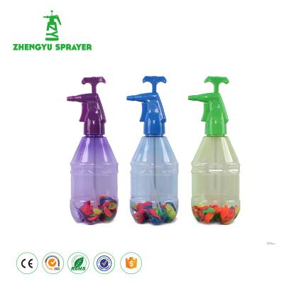 China 2017 Hot Sale Garden 3 in 1 Water Balloon Pumper Air Pressure Sprayer with 500pcs Balloon for sale