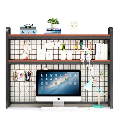 China Wholesale Multi-Function Adjustable Desktop Storage Shelf Display Rack Multi-Function Desk Shelf for sale