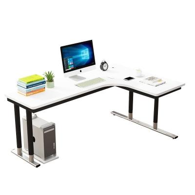 China Floor Sitting MULIGER Customized L Shaped Writing Learning Desk Space Saving Computer Desk for sale