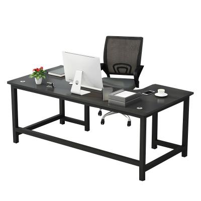 China MULIGER U-Shaped All Black U-Shaped Business Computer Desktop Modular Workstation for sale