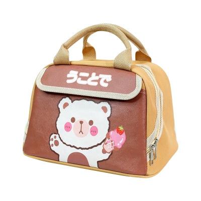 China Fashion Lunch Box For Girls Insulated Lunch Bag With Shoulder Strap, Cute Lunch Tote Bag For Toddlers Teenagers For School Picnic Travel for sale