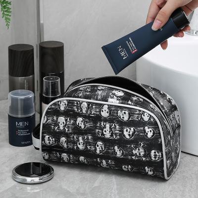 China Fashion Wash Bag PU Single Border Skin Waterproof Large Capacity Business Portable Travel For Men And Women Cosmetics Bag for sale