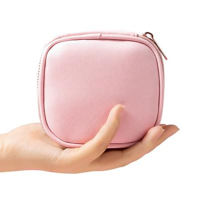 China Han Modern Edition Cute Girl Heart PU Sanitary Napkin Receive Mini Package Monthly Handbag Cosmetic Change for sale