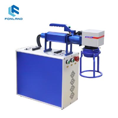 China Factory Supply Air-cooled Laser Engraver Machine 20W MAX RAYCUS Rotary Fiber Laser Engraver Handheld Marking Machine for sale