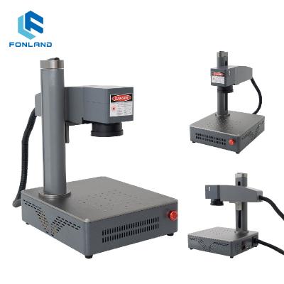 China Hot Selling Air Cooled 20w Fiber Laser Marking Machine, 2.5D 3D Marking Machine, Print Marks On A Variety Of Metals for sale