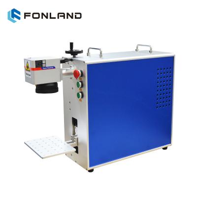 China Fonland 20W 30W 50W Air Cooled Portable Fiber Laser Marking Machine Desktop Type for Metal and Jewelry Engraving for sale