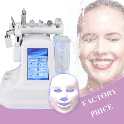 China Skin Tightening Best Diode Laser Beauty H2O2 Small Bubble Led Facial Mask 8 In 1 Aqua Oxygen Microdermabrasion Dermabrasion Hydra Facial Machine for sale