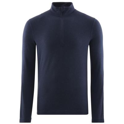 China Sustainable Men's Merino Wool Long Sleeve Zipper Baselayer for sale