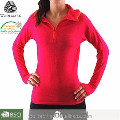 China Anti-pilling Women's Light Weight Base Camp Merino Wool Hoodie Merino Wool Hoodie for sale