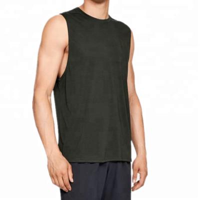 China Anti-pilling Men's Merino Wool Sports Base Layer Vest Sleeveless T-Shirt for sale