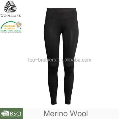 China Wholesale Custom Antibacterial Womens Jogger Pants Merino Wool , OEM Seamless Gym Leggings for sale