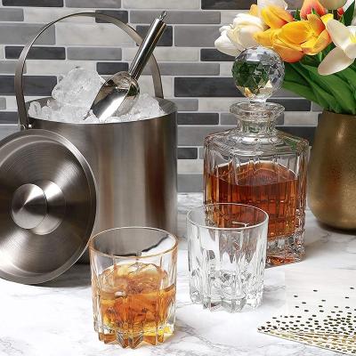 China Brand New Viable Table Stand Small Metal Cocktail Bar Champagne Beer Custom Ciroc Ice Bucket for sale