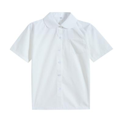 China Schoolwear Formal Shirts Custom Girls Shortsleeve White Shirts for sale