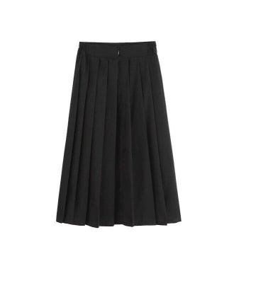 China Comfortable Girls School Uniforms Pleated Skirts Black Color Te koop